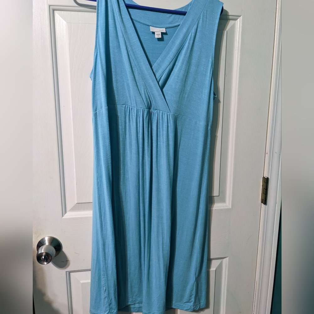 J. Jill women's sky blue midi dress size M
